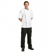 Chef Works Springfield Zipper Mens Chefs Jacket White XS