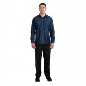 Chef Works Urban Detroit Long Sleeve Denim Shirt Blue L