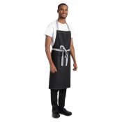 Southside Bib Apron Denim Black