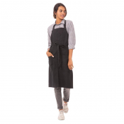 Chef Works Urban Rockford Canvas Bib Apron Steel Grey