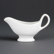 Olympia Whiteware Gravy Boats 180ml 6.08 oz (Pack of 6)