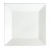 Olympia Whiteware Square Plate Wide Rim 250mm (Pack of 6)