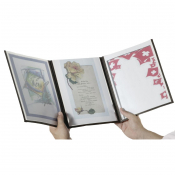 Securit Crystal Double Sided Menu Cover A4 Triple (Qty 3)