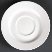 Olympia Lumina Round Saucers White 143mm (Pack of 6)