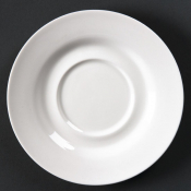 Olympia Lumina Round Saucers White 156mm (Pack of 6)