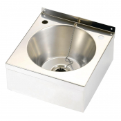 DVS Stainless Steel Wash Basin ith Waste Kit 290x290x157mm