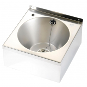 DVS Stainless Steel Wash Basin with Waste Kit 345x340x185mm
