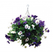 22inch Purple and White Pansy Ball