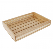 Olympia Low Sided Wooden Crate For serving food