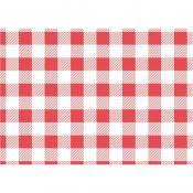 Greaseproof Paper Sheets Red Gingham 190 x 310mm (200 pack)