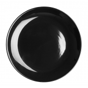 Olympia Cafe Coupe Plate Black - 200mm 8inch (Pack of 12)