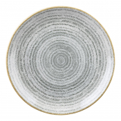 Studio Prints Homespun Stone Grey Coupe Plate 217mm(12Pack)