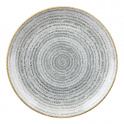 Studio Prints Homespun Stone Grey Coupe Plate 165mm(12Pack)