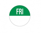 Day Dot Labels - Friday Pack of 1000