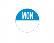 Day Dot Labels - Monday Pack of 1000