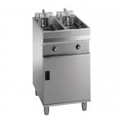 Valentine Evo 2525P Freestandi ng Twin Basket Fryer with Filt