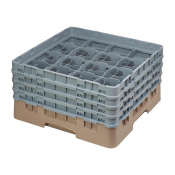 Cambro Camrack Beige 16 Compartments Max Glass Height