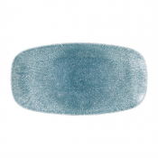Studio Prints Raku Oblong Plate Topaz Blue 298mm(Pack12)