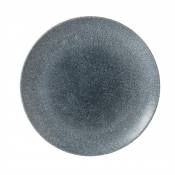 Studio Prints Raku Round Coupe Plate Topaz Blue 260mm(12 Pac)