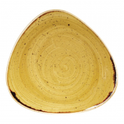 Churchill Stonecast Triangle P late Mustard Seed Yellow 229mm