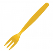 Kristallon Polycarbonate Forks Yellow (Pack of 12)