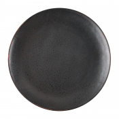 Olympia Fusion Round Black Coupe Plate 270mm (Pack of 4)