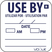 Hygiplas Removable Use By Labels (Pack of 1000)