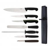 7 Piece Knife Starter Set With Chef Knife and Roll Bag