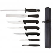 7 Piece Starter Knife Set With Chef Knife and Roll Bag