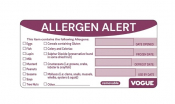 Hygiplas Removable Allergen Alert Food Labels (250 pack)