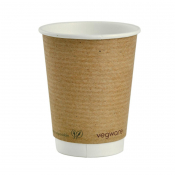 Compostable Coffee Cups Double Wall 340ml / 12oz (500 pack)