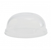 Compostable Cold Food Pot Domed Lids 350ml (Pack 500)