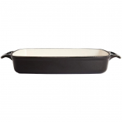 Vogue Black Rectangular Cast I ron Dish 2.8Ltr