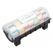 Hygiplas Removable Colour Code Food Labels with 1inch Dispenser