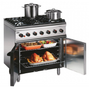 Lincat Silverlink 600 Propane Gas 6 Burner Range with Rear C