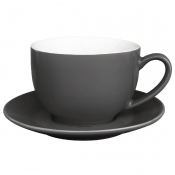 Olympia Cafe Cappuccino Cups Charcoal 340ml 12oz (Box 12)