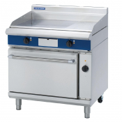 Blue Seal Evolution Chrome 1/3 Ribbed Griddle Convection Ove