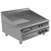 Falcon Dominator Plus 900mm Wi de Half Ribbed Griddle Natural