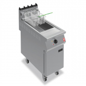 Falcon F900 Twin Basket Filtra tion Fryer on Castors Propane
