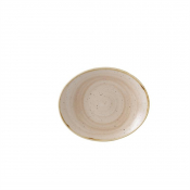 Stonecast Oval Coupe Plate Nutmeg Cream (Pack of 12)