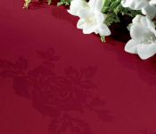 Table Cloth - Burgundy Rose Design - 85cm x 85cm