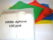 White Aprons Flat Pack 10 x 100 Case 1000