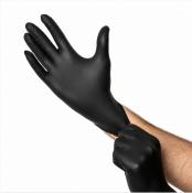 Premium Black Nitrile Gloves Large  - Box of 100