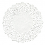 4.5 inch Round White Doyleys Pack of 250