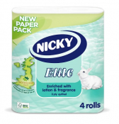 Premium Nicky Elite Toilet Roll 3 Ply 10x4 (40 Rolls)