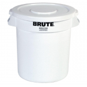 Rubbermaid Round BRUTE Container 121Ltr White