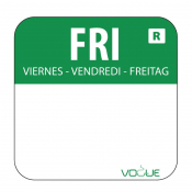 Hygiplas Removable Colour Code Food Labels Friday Pack 1000