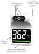 Wall Mounted Thermometer 140mmx93mmx93mm