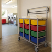 Karri - Kart with 12 Trays With hanging rail