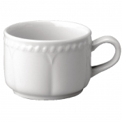 Buckingham White Stacking Tea Cups 212ml - Box of 24